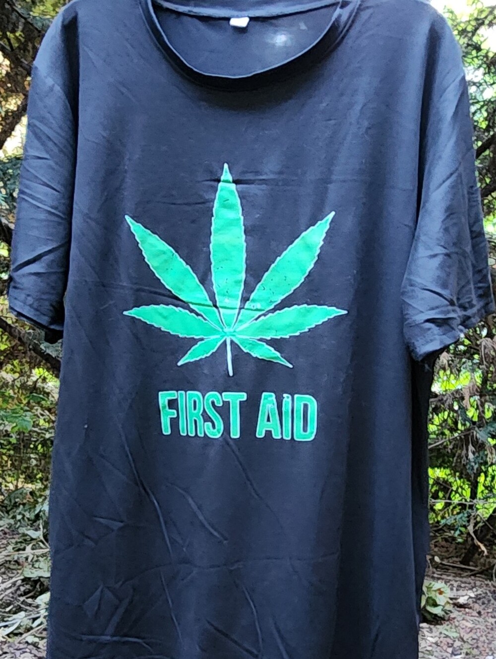 NWOT 2X Black Tshirt - First Aid Plants Mens Unisex Tee